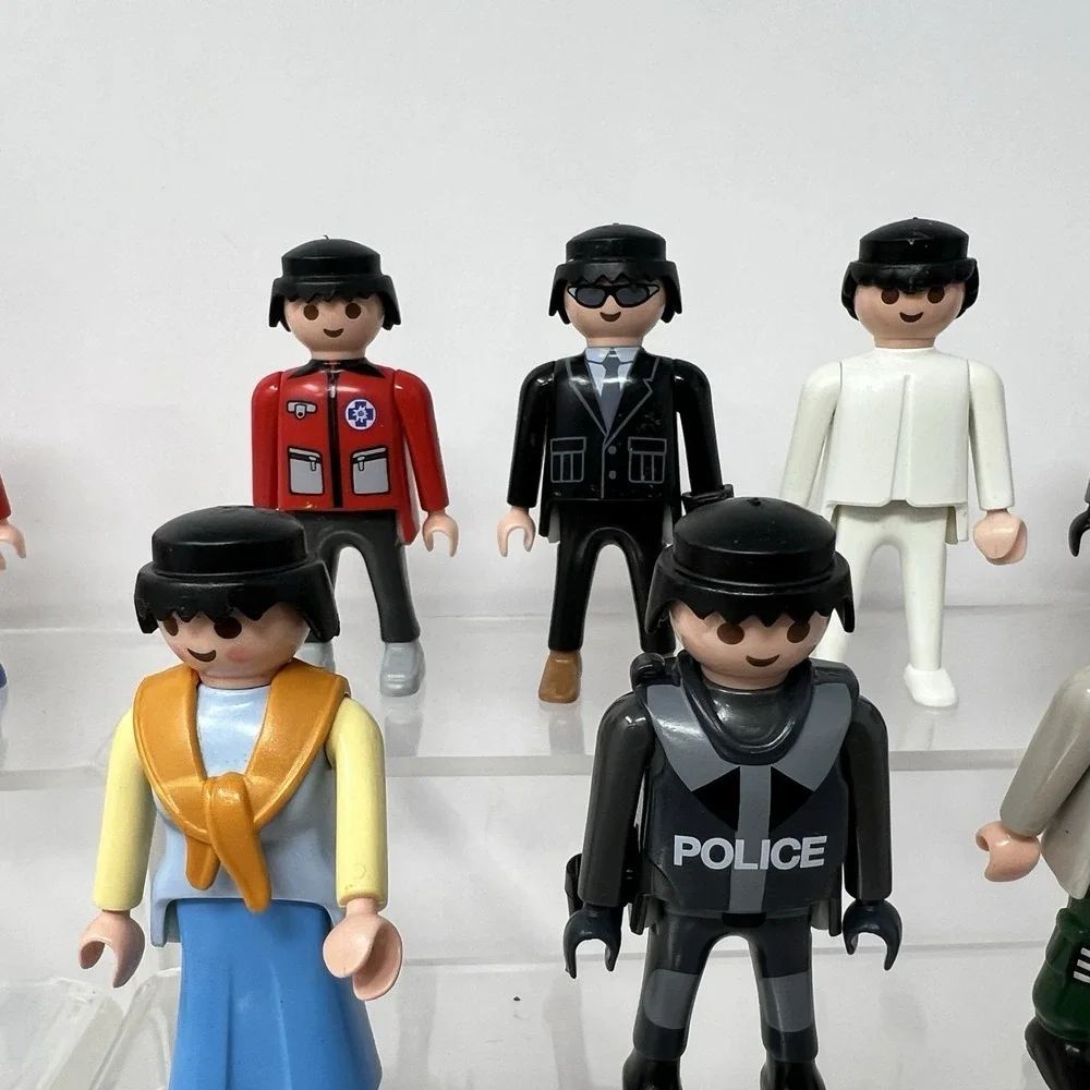 Playmobil Figures Pirate Cops Surfer Dragon Rider Horse People Kids Toy Set lot‎